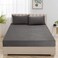 MUSA&Acirc;&reg; Striped Fitted Sheet - Soft, Breathable Cotton with Deep Pockets (Grey, 100 x 190cm)