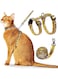 WaggyTech Cat Harness and Leash Escape Proof, Adjustable Soft Cat Leash for Outdoor Walking &amp; Travel with Breathable Nylon, 4.9ft long Cat Leash - Lightweight &amp; Safe Kitten Harness [S]