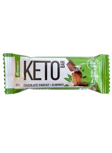 BombBar Keto Bar, Chocolate Parfait With Almond