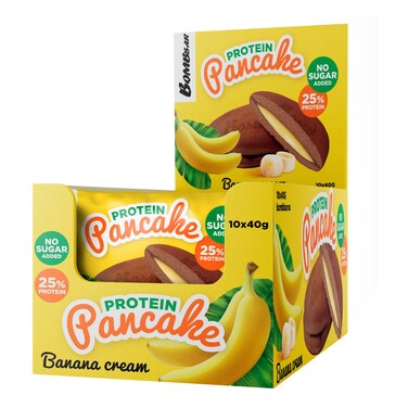 Bombbar, Protein Pancake, Banana Cream, Box of 10