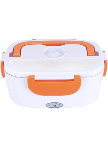 Obery Multifunctional Portable Electric Heating Lunch Box Food Heater Food Warmer with Removable Stainless Steel Container for Home Office(EU-Plug)