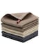 Cotton Waffle Weave Kitchen Dish Cloths, Tea Towels Ultra Soft Absorbent Quick Drying Dish Towels, 34&Atilde;&mdash;34 CM, 6 Pcs(Dark blue, Beige, Brown)