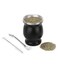Tea cup Yerba Mate Tea Cup 12oz Stainl Steel Household Insulation Cup with 1 Bombilla Straw 1 Cleaning Brush Tea Cup Set for Yerba Mate Loose Leaf Drinking