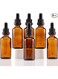 Pack of 6 Amber Dropper Bottles with Glass Eye Droppers &acirc;&euro;&rdquo; Refillable UV-Protective Glass Bottles for Essential Oils, Cosmetic, Laboratory, Pharmacy, Liquids Skincare, Aromatherapy, Beard Oil, Perfume.