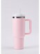 Collections 40oz Pink Stainless Steel Tumbler with Handle &amp; Straw Lid   Vacuum Insulated Leak-Resistant Water Bottle 1200ml   Reusable Travel Mug for Home, Office &amp; Car