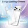 Glitter Case for iPhone 17 Pro Max 6.9-Inch, Bling Sparkle Shockproof Phone Bumper Cover, Cute Sparkly for Women and Girls (Clear)