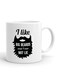 Your Wall I like Big Beards Quote Printed Ceramic Coffee Mug 325ml, Perfect Gifting by Spoil Your Wall