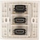 DKURVE HDMI Wall Plate White 86 Type Wall Panel Socket HDtTV High Definition Digital TV Network Cable Outlet (3 Port)
