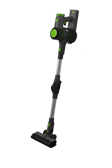 Cordless Stick Vacuum Cleaner with LED Lights, Adjustable Handle, Black and Green
