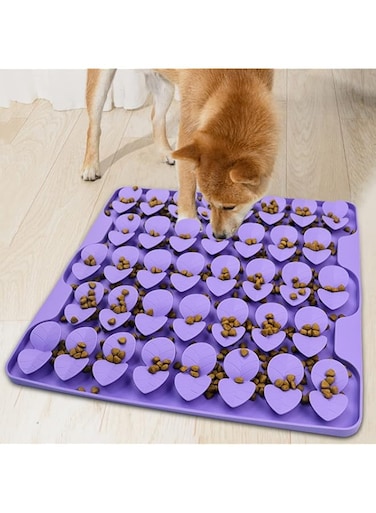 Femont Snuffle Mat for Large Dogs,Silicone Slow Feeder Lick Mat for Slow Down Feeding,Encourages Natural Foraging Skill,Relieving Stress,Interactive Feed Game Toy for All Breed Dogs