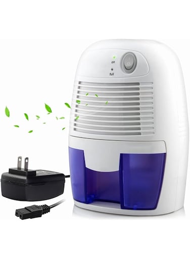 STAYOUNG Electric Dehumidifier 20 Square Metres - Compact And Portable Mini Air Dehumidifier For Damp Mould Moisture In Home Kitchen Bedroom Bathroom Office Caravan Garage Basement 500ml White