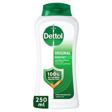 Dettol Original Shower Gel &amp; Body Wash, Pine Scent, 250ml