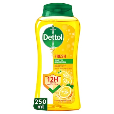 Dettol Fresh Shower Gel &amp; Body Wash, Citrus &amp; Orange Blossom, 250ml