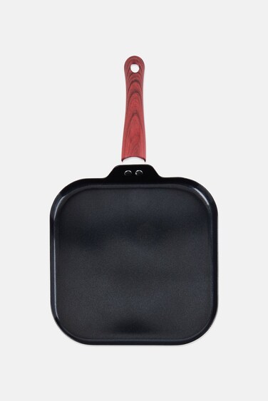 Silex Aluminium Square Griddle Pan, Black