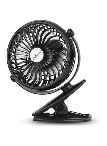 KASTWAVE Operated Clip on Mini Desk Fan,Rechargeable USB Powered, Clip on Fan, 360&deg;Rotate,Fan for Office Bedroom Bed Stroller,Personal Portable Fan for Baby Stroller/Car Seat/Office/Camping Tent