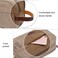 iCozzier Men&#39;s Toiletry Wash Bag Leather and Canvas Travel Toiletry Makeup Comestic Bag Dopp Kit for Men Shaving Bag for Travel Accessories - Coffee
