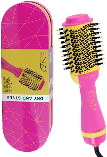 PrecisionWare Enzo EN-4132 3-In-1 Hair Styler, One-Step Dryer, Straightener &amp; Curler With Negative Ion Technology For Smooth, Frizz-Free Hair - Intl Version