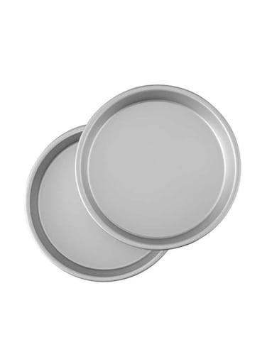 2-Piece Performance Pan Set Silver 22.8x5.08cm