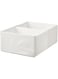 Ikea Box storage organizer with compartments for wardrobe / chest of drawers ,white color (X-Large)