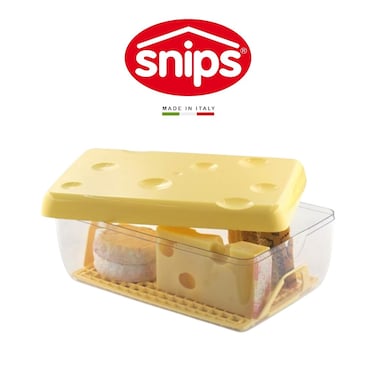 Snips Cheese Keeper 3L with Ventilation Grid &amp; Freshness Lid &ndash; Made in Italy