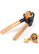 Fitto Premium Nutcracker with Wooden Handle - Durable &amp; Ergonomic Kitchen Tool for Cracking Nuts, Shells, and More - Ideal for Home Cooks &amp; Entertaining