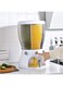 360 Degree Rotatable Large Capacity 4 Grid Food Dispenser Cereal Containers &ndash; Food Grain Storage Cereal Dispenser Container &ndash; Rice Bucket Dispenser with Measuring Cup &ndash; Grain Storage Container