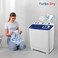Star Track Blue Twin-tub Semi-Automatic Washing Machine, Top-Load Washer with Lint Filter, Spin-Dry