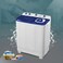 Star Track Blue Twin-tub Semi-Automatic Washing Machine, Top-Load Washer with Lint Filter, Spin-Dry