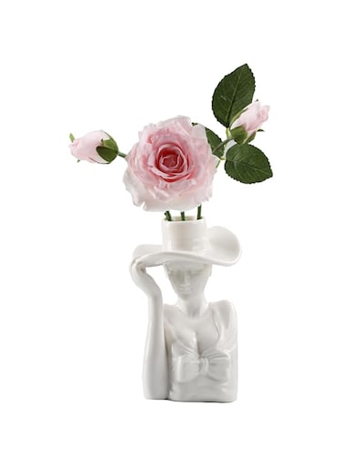 PIWINE Modern Home Decoration，White Ceramic Vase, Vintage Vases, Artistic Decorations, Floral Decorative Vases, Table Decorations, Modern,design Studios, Home And Room Decorations