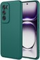 Case for Oppo Reno12 5G, Liquid Gel Rubber Bumper Case with Soft Microfiber Lining Cushion Slim Hard Shell Shockproof Protective Cover for Reno 12 2024 (Green)