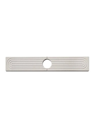Faucet Mat for Kitchen Sink 60cm Long Diatomite Fast Drying Stone Sink Tray Super Absorbent, Prevents Moisture Buildup Faucet Splash Guard for Bathroom Counter (Light Grey)