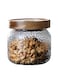 Glass Storage Jar, Glass Jar with Bamboo Lid 300ML(10 OZ), Kitchen Containers Decorative Jar Airtight Glass Jars, Anti-Slip Food Storage Container, for Tea Coffee Bean Sugar Candy Cookie Spice