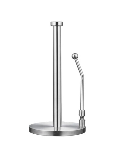 U-HOOME Kitchen Paper Towel Holder Countertop, Stainless Steel Standing Paper Towel Organizer Roll Dispenser for Kitchen Home Dining Table