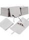 40 Pcs Microfiber Jewelry Pouch 8x8 cm, Jewelry Packaging Bag Luxury Small Jewelry Gift Bags Bow Tie Microfiber Bag for Bracelet Necklace Packaging, Envelope Style with String and Divider (Gray)