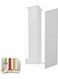 Storage Containers, Multi-Function Instant Noodle Organizer Box, White Plastic, Ideal for Pantry Organization