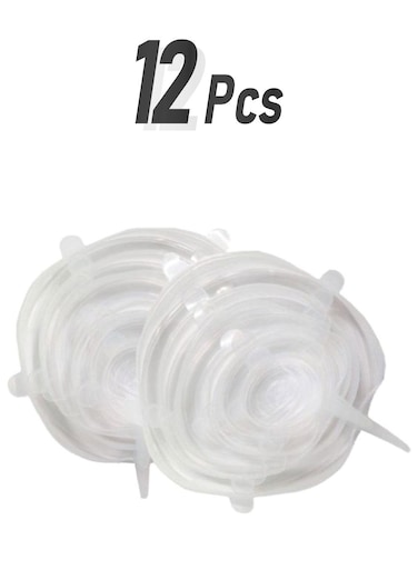 Stretchable Food Storage Cover Lids Clear