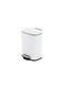 Home Primo Fingerprint Resistant Metal Pedal Bin 21.3x20.5x29.5cm 5L - White