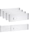 FCYOUO 4 Pack Drawer Dividers Organizer, Shelf Dividers For Closet, Expandable Drawer Organization Separators for Bedroom Office Desk Storage Kitchen Utensils Closet Baby Drawer