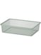 Ikea TROFAST mesh storage box, 42x30x10 cm, light green-grey