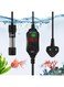 KOWVOWZ Mini Aquarium Heater, Small Powered Submersible Heater, Proof Quartz Glass LED External Temperature Controller for Saltwater Freshwater (25Watt-8Liter)