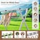 Clothes Drying Rack, 2.4M Adjustable Clothes Airer Laundry Drying Rack, Foldable Heavy Duty Stainless Steel Clothes Dryer Stand Horse with 20 Windproof Hooks &amp; 12 Clips for Outdoor Indoor Use