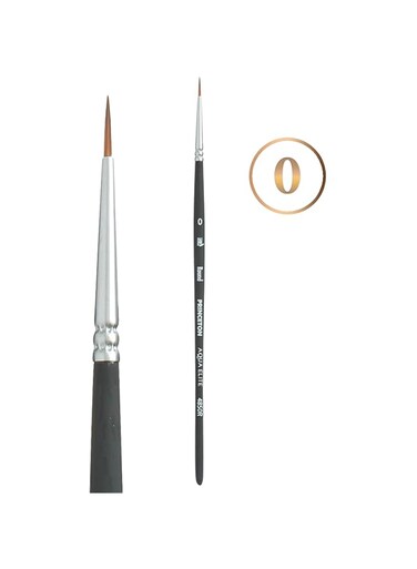 PRINCETON ARTIST BRUSH CO. Aqua Elite, Series 4850, Synthetic Kolinsky Watercolor Paint Brush,Round, 0