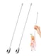 Pack Stirrers, Long Spoons for Stirring, 12 Inch Professional Spiral Stir Spoon for Bartenders, Home Bar Mixing Making