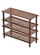 Showay Shoe Rack Wooden 4 Tier Size 64x26x67 cm Brown