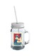 UNIVERSE Glass Classic Grumpy Cat Nope Mason Jar With Straw Clear