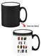 Color Changing Heat Sensitive Ceramic Mug, Image Revealed When HOT Liquid is Added! Good time