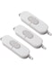 TERRIFI 3 Pcs Large Sealing Clips with Airtight Seal Lid, Plastic Bag Clips for Food Packages, Ideal for Food Storage in Kitchen and Home, Keeps Food Fresh, Durable and Easy to Use (Grey)