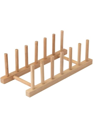 Blueberry Multi-Purpose Wooden Dish Rack Beige