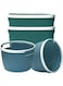 JANNAH Kitchen Organizing Open Storage Baskets Storage Bins Box Round And Rectangular Pantry Storage Basket (Green)