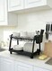 East 2 Tier Steel Dish Rack Black 42x39x39 cm